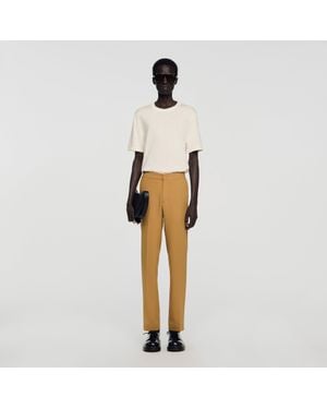Sandro Jersey Pants - White