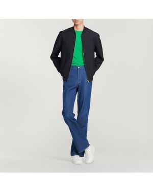 Sandro Wool Varsity Jacket - Green