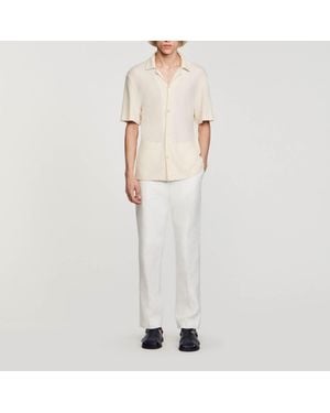 Sandro Shark Collar Shirt - Natural