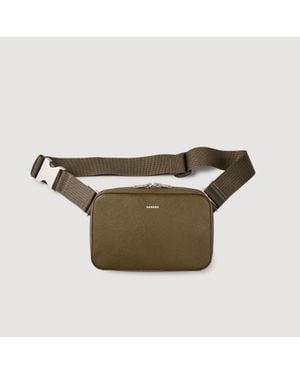 Sandro Small Reconstitued Leather Bag - Green