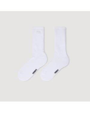 Sandro Embroidered Socks - White