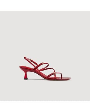 Sandro Sandals With Straps - Red