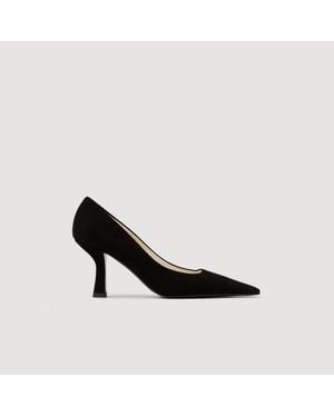 Sandro Suede Pumps - Black