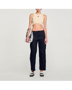 Sandro Short Vest Top - Blue