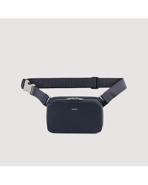 Sandro Small Grained Leather Bag - Blue