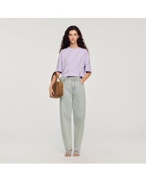 Sandro Barrel Jeans - Red