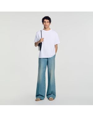 Sandro Oversized T-Shirt - Blue