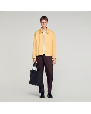 Sandro Zip-Up Jacket - Blue