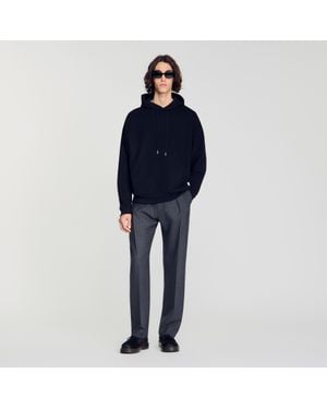 Sandro Oversized Hoodie - Blue
