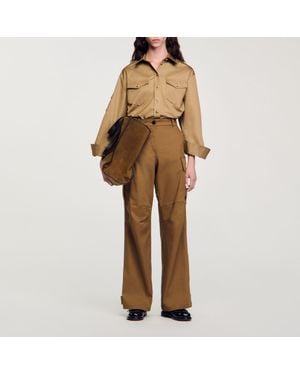 Sandro Cargo Pants - Natural