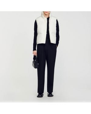 Sandro Sleeveless Puffer Jacket - Black