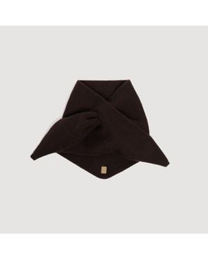 Sandro Wool Pull Through Scarf - Black