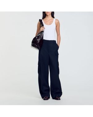 Sandro Cargo Pants - Blue
