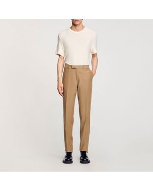Sandro Suit Pants - Natural