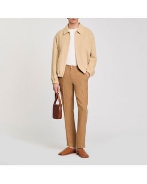 Sandro Linen Pants - Natural