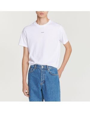 Sandro Embroidered T-Shirt - Blue