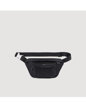 Sandro Technical Fabric Shoulder Bag - Black