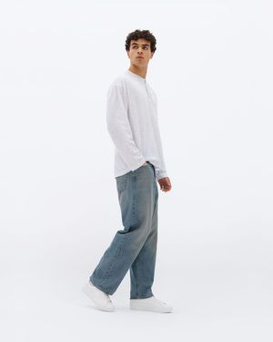 Sans Matin Olympus Low Top Trainers By Leather, For - White