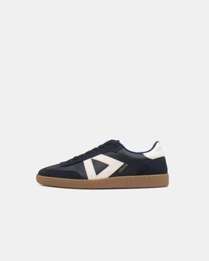 Sans Matin Hera Low Top Trainers, For Midnight Nubuck Stone Leather - Blue