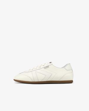 Sans Matin Iris Low Top Trainers By For Leather - White