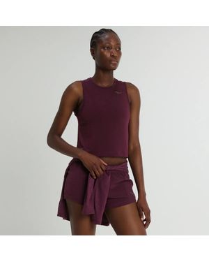Saucony Stopwatch Crop Tank - Rot