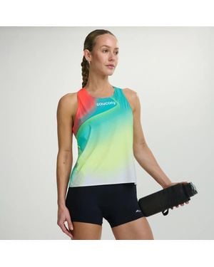 Saucony Endorphin Singlet - Grün