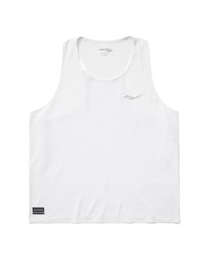 Saucony Endorphin Singlet - Weiß