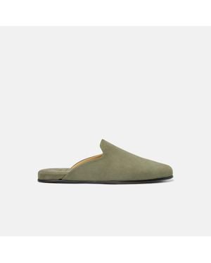 SCAROSSO Atlas Travel Slipper Nubuck - Green