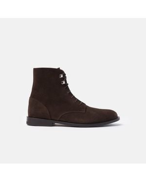 SCAROSSO Eva Dark Suede - Brown