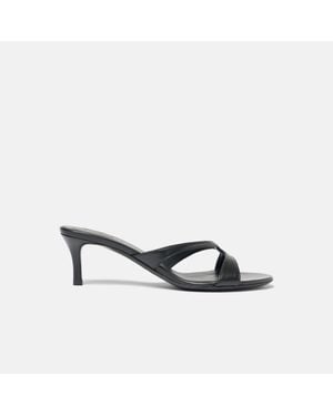 SCAROSSO Heeled Mules - Black