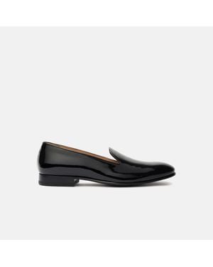 SCAROSSO Tommy Black Patent Slippers