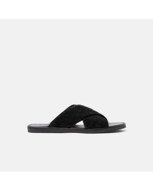 SCAROSSO Ettore Suede Woven - Black