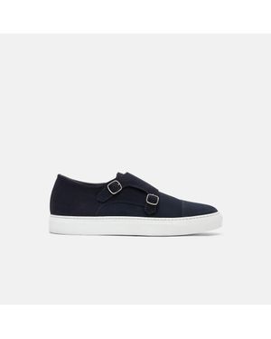 SCAROSSO Fabio Blu Scamosciato Trainers - Blue