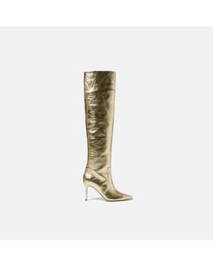 SCAROSSO Heeled Boots - White