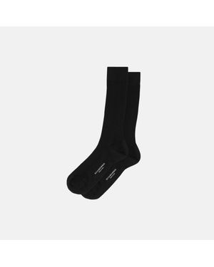 SCAROSSO Lisle Socks - Black
