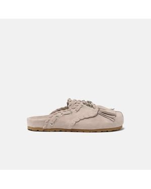 SCAROSSO Flora Light Sand Suede - Multicolour