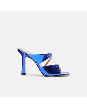 SCAROSSO Zoe Blue Sandals