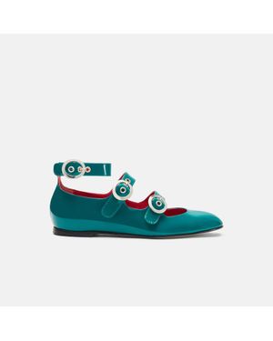 SCAROSSO Linda Ii Peacock Patent - Green
