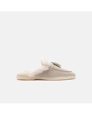 SCAROSSO Lucrezia Fur Sand Suede - Natural