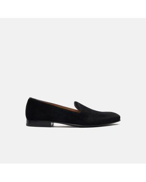SCAROSSO Tommy Black Velvet Slippers