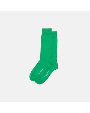 SCAROSSO Bright Cotton Socks - Green