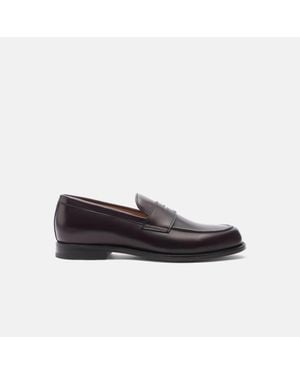 SCAROSSO Edward Burgundy Loafers - Black
