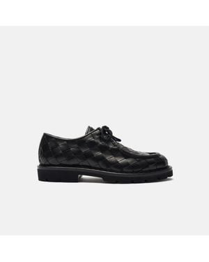 SCAROSSO Damiano Black Woven Derbies