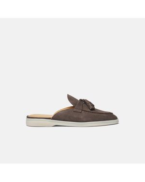 SCAROSSO Lucrezia Deep Taupe Suede - Brown