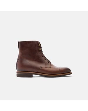 SCAROSSO Boots Paolo Caramello Calf Leather - Brown
