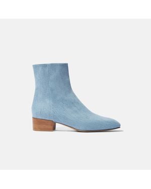SCAROSSO Ambra Light Blue Denim Boots
