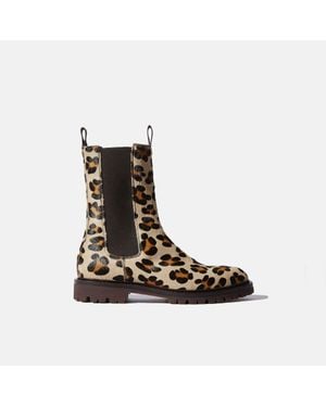 SCAROSSO Wooster Leopard Boots - Multicolour