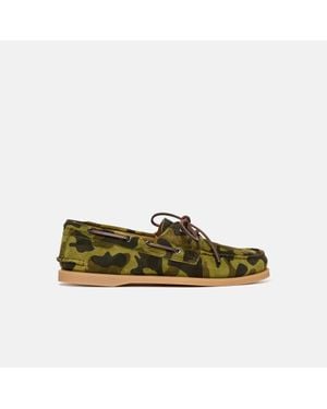 SCAROSSO Morgan Camo Suede - Green
