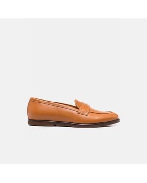 SCAROSSO Monica Cognac Loafers & Flats - Brown