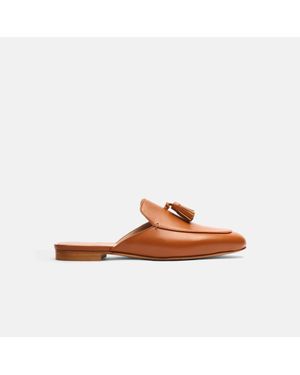 SCAROSSO Giorgina Cognac Mules - Brown